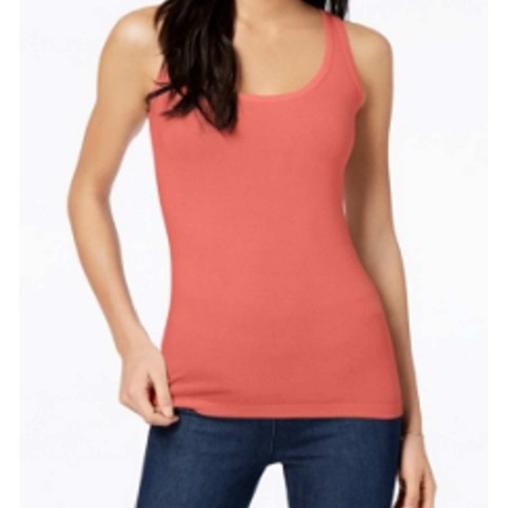 Maison Jules Coral Bliss Tank Top LARGE